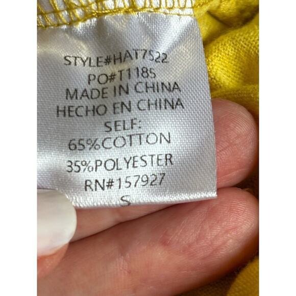 La Miel yellow tunic, small, NWT,  bright, oversized, everyday, layering - Picture 5 of 5